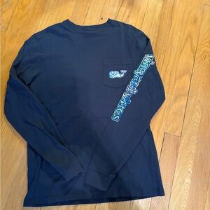 Vineyard Vines Men's Navy Long Sleeve Shirt